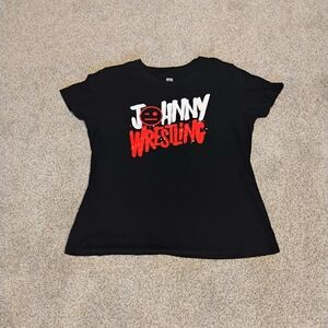 Johnny Wrestling WWE Women's Size XXL Johnny Gargano Black T-shirt